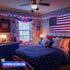 500 4th 173ft 8 4th JMEXSUSS LED Red White and Blue Lights of July Decorations, Modes of July Lights Outdoor