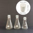 10 Pcs 4# White Solid Rubber Stoppers Tapered Lab Plugs, Dia. 26mm x Dia. 19mm - Height 28mm