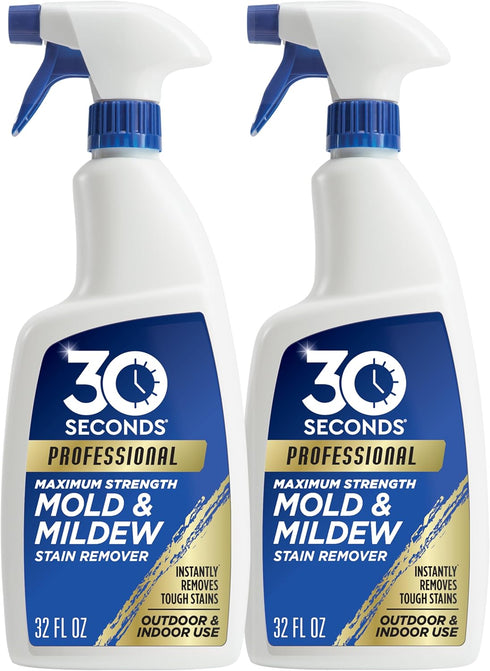 30 SECONDS Pro Mold and Mildew Stain Remover | Scrub Free |