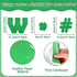 Qyeahkj 260Pcs Glitter Green Bulletin Board Letters, 4” Letter Combo Pack Set for Classroom Wall Decor