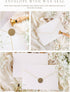 6.7 4.5 inch Joli Coon Premium Thank you card ELEGANT - Thank you card with premium envelope and real wax seal - x