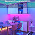 Ledagic 150 (2 75ft), Led Lights for Bedroom ft Rolls of Music Sync RGB Led Strip Lights with Remote App Control, Color
