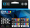 E-Z Ink Compatible Ink Cartridges for Canon 250 251, 12 Pack for Pixma MG6320 MG7120 MG7520 IP8720 (2 PGBK, 2 Cyan, 2