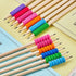 Outus Foam Pencil Cushion, Writing Aid for Kids, 150 Pcs in Random Colors and Mixed Shapes
