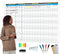 Large Project Management Vision Board for Wall, 36"x42" Laminated Whiteboard for Scheduling and Tracking Progress