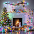 300 100 8 Dazzle Bright LED Easter String Lights, FT Colorful Connectable Waterproof String Lights Clear Wire
