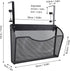 ZJchao Desk Side Storage Organizer Adjustable Mesh Hanging Desk Organizer Carbon Steel and PP for Office School