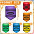 Moonld 6 Set Pcs Chair Pockets for Classrooms Crayon Chairback Buddy Pocket with Name Slot for Back to School Chair