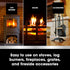 500ml 17 Oz Furniture Clinic Stove Care Kit Clean & Restore Log Burners, Grates, & Fireplaces | Removes Soot & Dirt |