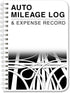 BookFactory Mileage Log Book for Auto Mileage Expense Record, 126 Pages, 5'' X 7'' Wire-O (LOG-126-57CW-A)