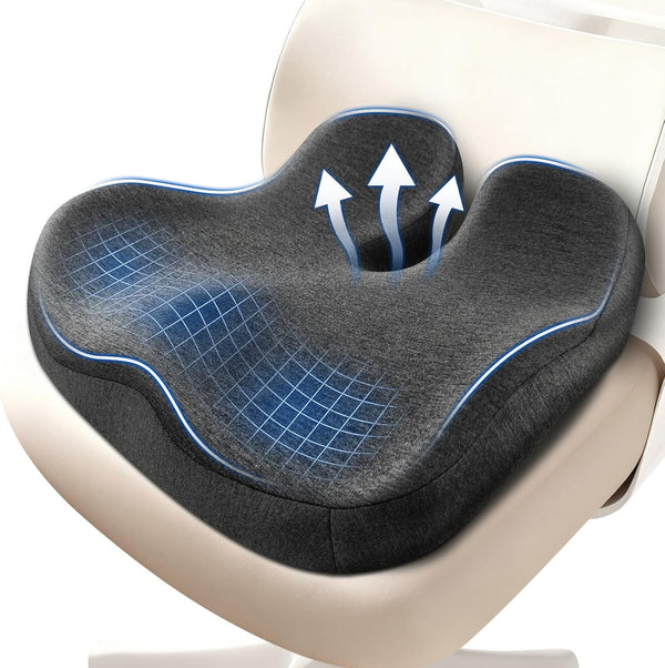 Thickened Seat Cushions for Office Chairs,Ergonomic Memory Foam seat CushionSciatica Pain Relief