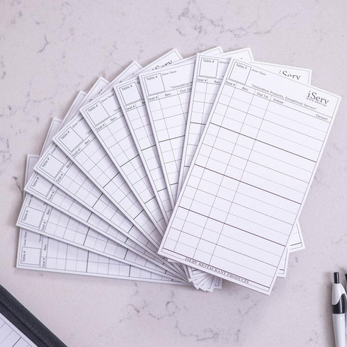 iServ Order pads (10 pack) for Servers/Waitresses -Made in USA- Designed to keep