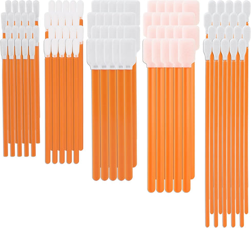 Cleaning Swab Kit, Mixed Microfiber and Foam Swab Sticks, 100 Packs Total for Printer, Gun, Optics Lens, Camera