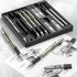 Nicpro 0.9 mm Art Mechanical Pencils Set in Gift Case, 6 PCS Metal Drafting Pencil with 6 Tube HB Lead Refills & 18 PCS