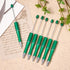 Beadthoven 20pcs Beadable Pen Set, Black Ink Ballpoint Pen Shaft for DIY Decorations, Office School (Spring Green)