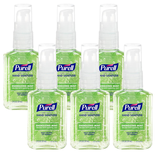 Purell Advanced Hand Sanitizer Gel Infused with Essential Oils, Energizing Mint, 2