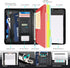 Ospelelf Leather Portfolio Folder with Zipper - 3 Ring Binder with Clipbard, 12.1” Tablet Sleeve, 5 Dividers, 10 Pockets