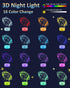 3D 16 Attivolife Football Player Night Light for Kids, Rugby Illusion LED Lamp, Colors Changing with Remote Control