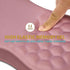 Hokafenle (12x8 inch,Pink) Ergonomic Mouse Pad Wrist Support with Massage Design, Wrist Rest Pain Relief Mousepad