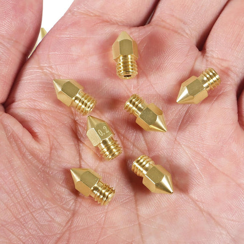 Aokin 22 Pcs MK8 3D Printer Nozzles 0.2mm to 1.0mm for Creality Ender 3/3 Pro/3 V2, Ender 5/5 Pro, CR-10/10S, Makerbot,