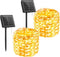 Brightown Solar String Lights, 2 Packs Total 66Ft 200 LED Solar Fairy