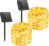 Brightown Solar String Lights, 2 Packs Total 66Ft 200 LED Solar Fairy