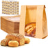 Moretoes Sourdough Paper Bread Bags, 100 Packs for Homemade Bread With Window,