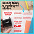 ExcelMark DEPOSITED Self-Inking Rubber Stamp with Red Ink