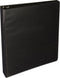 Business Source 28447 D-Ring View Binder, 1-1/2-Inch Capacity, 11x8-1/2-Inch, Black for Document Organization