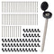 Funria 50 Set 3inch Shutter Screws and Caps, #10 Wood Screws with Caps