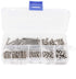 binifiMux 160pcs Assortment Kit #4-40 UNC Phillips Pan Head Machine Screws Hex Nuts, 304 Stainless Steel Silver Tone