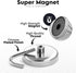 RamPro Magnetic Hooks, 8 Lbs Capacity, Heavy Duty Chrome Plated Hook Set, 2 Pack