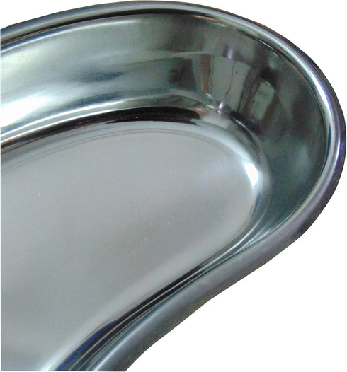 Kidney Tray Stainless Steel SS 304 X-Large Size 12 Inch, 1200 ml Kidney Shaped Emesis Basin Surgical Tray (40 oz) (12 x 4.8 x 2 inches, 1.00, Count) by BOSKY