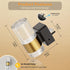 2 Pack 3CCT 10/50/100LM Amber/3000K/5000K JandCase Night Lights Plug into Wall, Color Changing Night Light, Adjustable