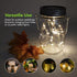 Set 2 5.2" 3" SteadyDoggie Solar Mason Jar Lights - of Magical Patio Lights in Glass Lanterns - Hang Them Anywhere