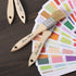 Bates Chip Paint Brushes, 1-Inch, 16 Pack Natural Bristle Painting Brush Set for Wood Stain and Painting