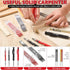 Hiboom 10 Pack Carpenter Pencil Set, 4 Colorful Solid Carpenter Pencils with Sharpener