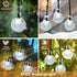 Galavasen 2x46FT 66LED 8Modes 2Pack(Pure Outdoor Solar String Lights, Crystal Solar Powered Christmas Fairy String