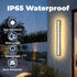 TRUWELLA 11.8inch IP67 3000K Outdoor Wall Light Modern Outdoor Wall Sconce LED Long Wall Sconce Black Front Porch Light