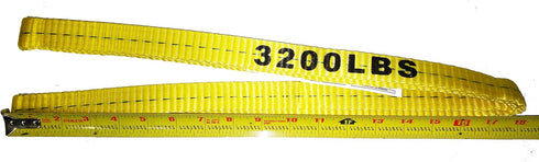 C1150 1" 3' 1-Pack 3200lbs Everest x Flat Endless Sling Yellow Lifting Sling for Construction, Lifting, Moving
