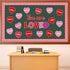 You are Loved Valentine's Day Bulletin Board Cutouts with Motivational Positive Sayings for Classroom School Nursery