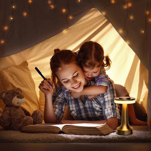 3-Levels 48 OBright Portable LED Table Lamp with Touch Sensor, Brightness, Rechargeable Battery Up to Hours Usage