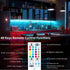 8 Counter, 13ft LAFULIT PCS RGB Under Cabinet Lights Kit, App and Remote Control Led Strip Lights, Music Sync Color