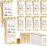 Zowekto Employee Graduation Appreciation Gifts Bulk Inspirational Bamboo Pens with Thank You Cards,
