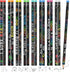 Pasimy 600 Pcs Reading Motivational Pencils, Bulk Black Novelty Wooden Pencils with Eraser for Classroom