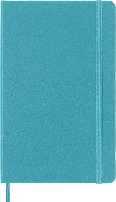 Moleskine Classic Notebook, Large Hard Cover (5" x 8.25"), Reef Blue, 240 Pages, Plain/Blank