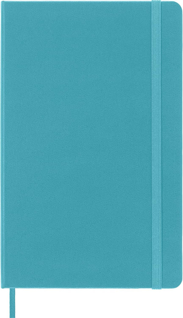 Moleskine Classic Notebook, Large Hard Cover (5" x 8.25"), Reef Blue, 240 Pages, Plain/Blank
