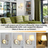 1 Pack E26 Bulb LASENCHOO Gold Wall Sconce, Modern Sconces Wall Lighting Vintage Wall Light Fixtures with Fabric