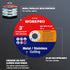 WORKPRO 20-Pack Cut-Off Wheels - 3 X 3/8-inch Metal & Stainless Steel Cutting Wheel, Thin Metal Cutting Disc for Angle