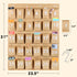 Eamay 30 Numbered Classroom Pocket Charts for Cell Phones and Calculators, Wall Door Mount Hanging Organizer (Black)